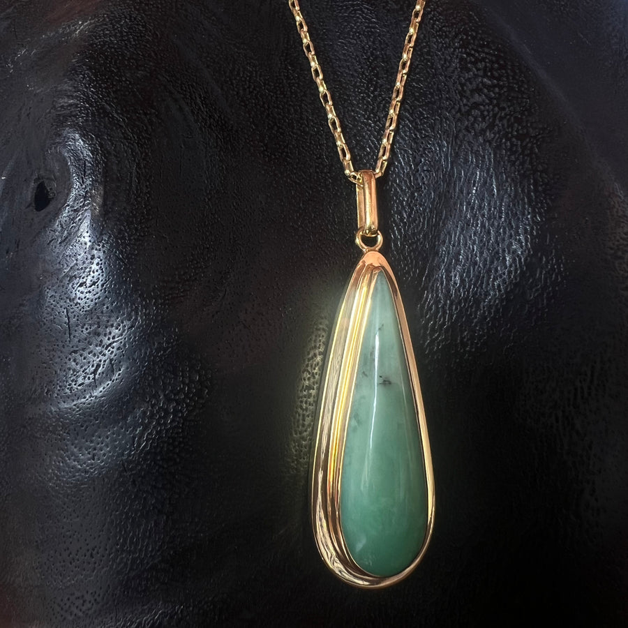 I see in green Chalcedony Gold plated