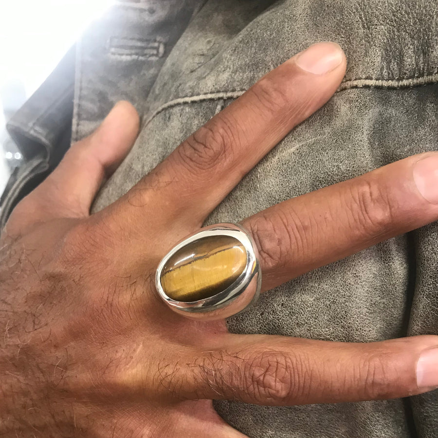 Asebu ring Tiger Eye MADE TO ORDER